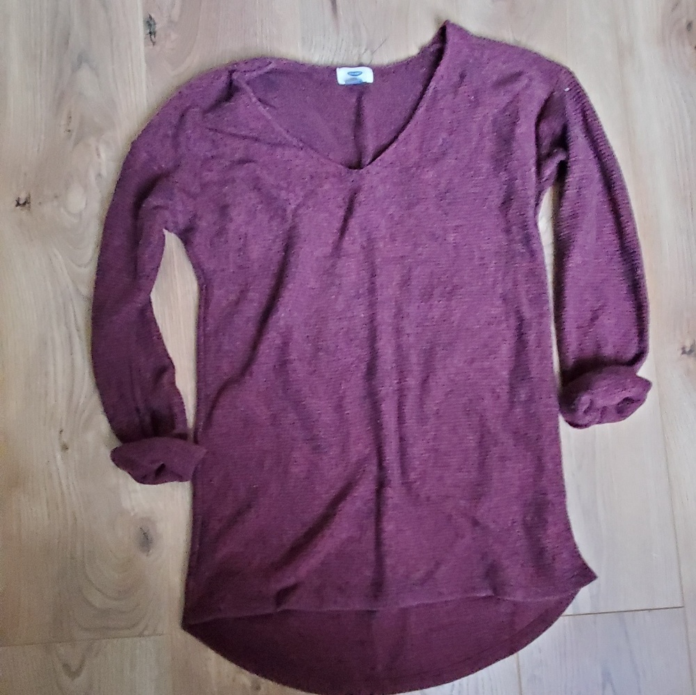 Burgandy Knit Sweater